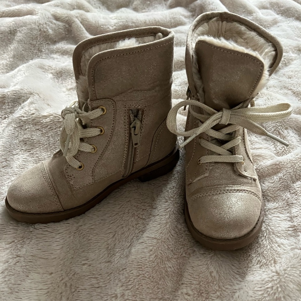 Stylish Tan Kids Boots